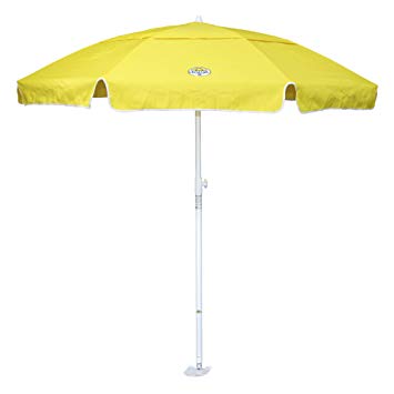 dig-git Beach Umbrella w/Integrated Anchor - Yellow
