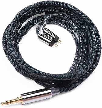 Linsoul Tripowin Zonie 16 Core Silver Plated Cable SPC Earphone Cable for 7hz Zero Dioko Timelesss AE TINHIFI T2 T3 Plus Wan’er Cadenza KZ AS10 QKZ HBB Tripowin Mele Olina (2pin-0.78mm, 3.5mm, Moss)