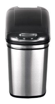 NST Nine Stars DZT-24-1 Infrared Touchless Automatic Motion Sensor Lid Open Trash Can 63-Gallon