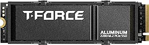 TEAMGROUP T-Force G70 PRO Aluminum Heatsink 4TB DRAM SLC Cache 3D TLC NAND NVMe InnoGrit PCIe Gen4x4 M.2 2280 Gaming Internal SSD Works with PS5 Read/Write 7400/6600 MB/s TM8FFH004T0C128