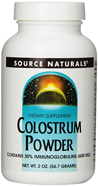 Source Naturals Colostrum Powder, Unique Food Supplement, 2 Ounces