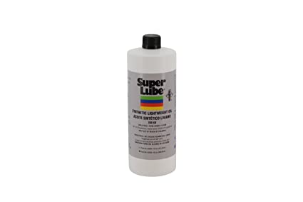 Super Lube 52030 Synthetic Oil without PTFE, Low Viscosity Lightweight, 1 quart Bottle, Translucent