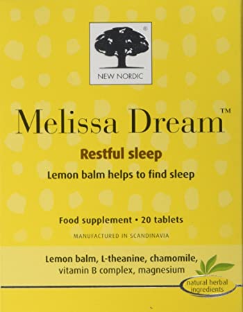 New Nordic Melissa Dream 20 Tablets, 30 g