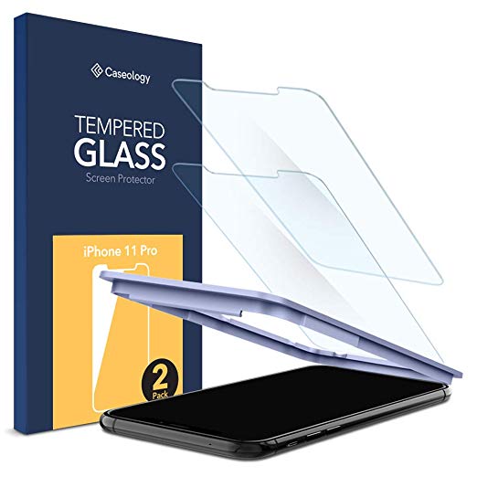 Caseology Tempered Glass for Apple iPhone 11 Pro Screen Protector (2019) and iPhone Xs (2018) iPhone X (2017) - 2 Pack