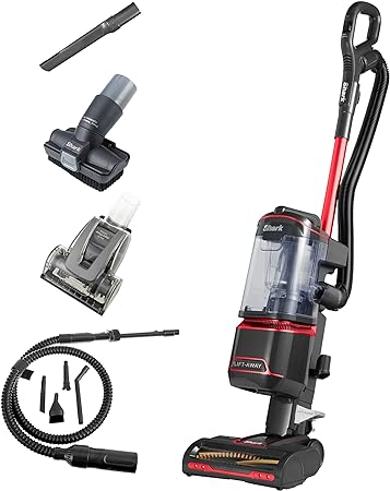 Shark Corded Upright Vacuum Cleaner with Anti Hair Wrap, Car Detail Kit, Pet Tool, Crevice Tool, Multi-Surface Tool, Transforms to Portable Vacuum, 750W 1.1 ltrs, Amazon Exclusive, Red, NZ690UKTSB