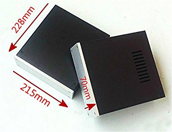 DIY Amplifier Aluminum Enclosure (W)8.5in(H)2.8in(L)9.0 inchs Fosi Audio FS2207S