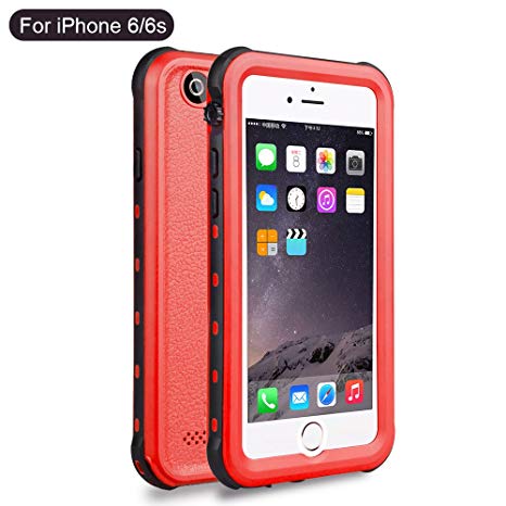 Red Pepper For iPhone 6 6s Waterproof Case Shell, Dust Proof, Snow Proof, Shock Proof Case with Touched finger print function Red 4.7 inch