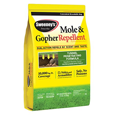 Sweeney's S7002-2 Mole and Gopher Repellent Granules, 10 lb