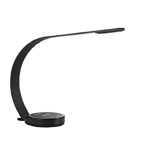 Morpilot Dimmable LED Desk Lamp5-Level Brightness Touch ControlEye protectionUSB 5V21A Port for SmartphoneWireless Charging for all Qi-compatible Device Including Samsung GalaxyS6S6EdgeNexus 6