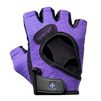 Harbinger Women's Flexfit Wash and Dry Weightlifting Gloves with Padded Leather Palm (Pair) (2017 Model)