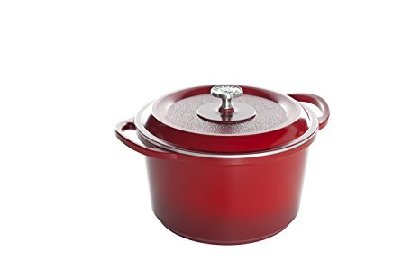 Nordic Ware Pro Cast Traditions Dutch Oven, 6.5-Quart, Cranberry