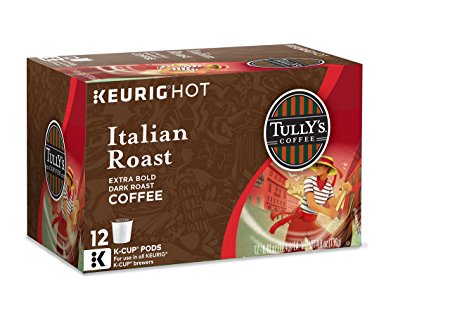 Tully's Coffee Italian Roast, Keurig K-Cups, 72 Count