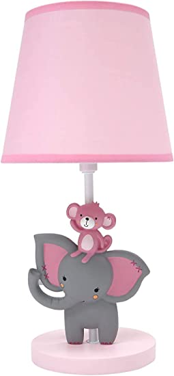 Bedtime Originals Twinkle Toes Lamp with Shade & Bulb, Pink(Original Edition)