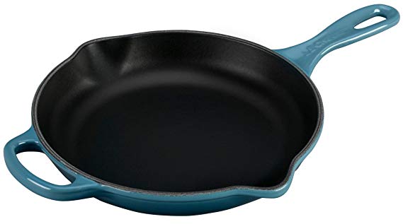 Le Creuset Signature Iron Handle Skillet, 9-Inch, Marine