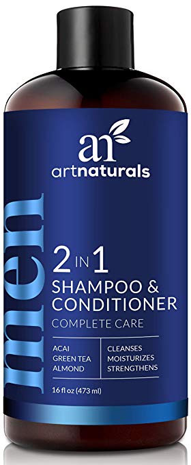 ArtNaturals Men's 2-in1 Shampoo and Conditioner Set - (16 Fl Oz / 473ml)