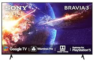 Sony BRAVIA 3 Series 139 cm (55 inches) 4K Ultra HD Smart LED Google TV K-55S30B (Black)