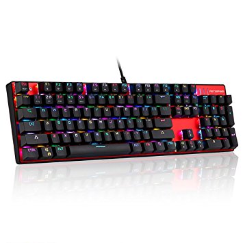 MOTOSPEED Inflictor CK104 Wired USB Mechanical Esport Gaming Game Keyboard LED RGB Backlit with 104 Keys