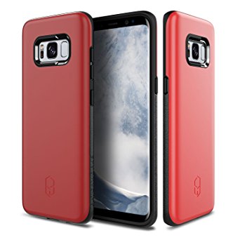 Patchworks ITG Level Case Red for Samsung Galaxy S8 - Military Grade Certified Drop Protection, Impact Disperse Technology System