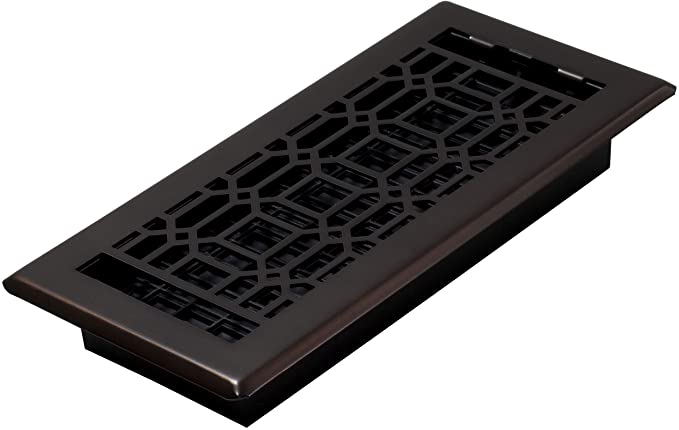 Decor Grates NGH410-RB Floor Register, 4 x 10, Rubbed Bronze