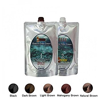 Organic Squid Ink Treatment Color Cream 1st 500ml   2nd 500ml (Black )