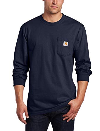 Carhartt Men's Workwear Midweight Jersey Pocket Long-Sleeve T-Shirt K126