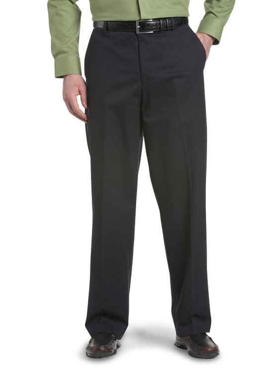 Dockers Men's Big & Tall Iron Free Khaki Flat Front Pant