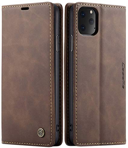 SINIANL Case for iPhone 11/11 Pro/11 Pro Max Leather Folio Flip Cover with Kickstand and Credit Slots