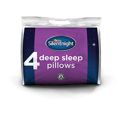 Silentnight Deep Sleep Pillow, White, Pack of 4