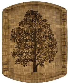 Totally Bamboo Cutting and Carving Board with Laser Etched Family Tree 100 Bamboo