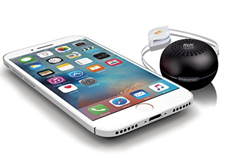 Grandmax Mini Tweakers Portable Palm-Size Speakers for iPod / Mp3 Players & Laptops (Black)