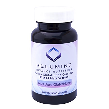 Relumins Advance White Active Glutathione Complex -Oral Whitening Formula Capsules with 6X Boosters- Whitens, Repairs & Rejuvenates Skin