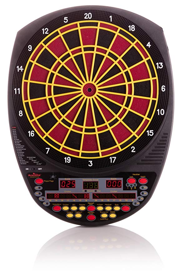 Arachnid Inter-Active 3000 Recreational 13" Electronic Dartboard Features 27 Games with 123 Variation for up to 8 Players