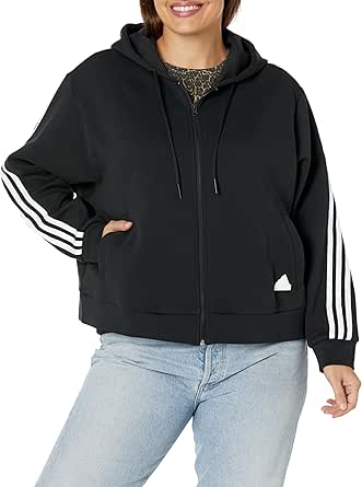 adidas Women's Future Icon Three Stripes Full-Zip Hoodie