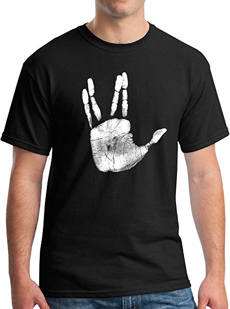 Vulcan Hand Sign Salute Graphic Prosper T-Shirt