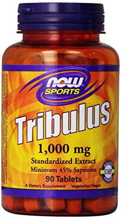 NOW Foods Tribulus 1000mg 45% Extract, 90 Tablets