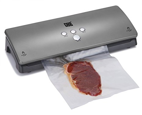 GBB Food Vacuum Sealer Machines Fresh Storage System Super Quiet Fully Automatic Hands-Free - Sliver