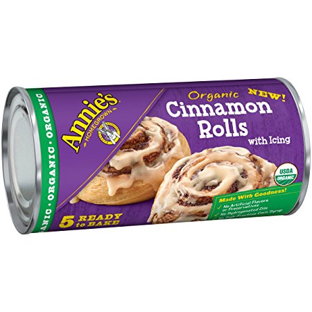 Annie's, Organic Cinnamon Rolls with Icing, 5 Count