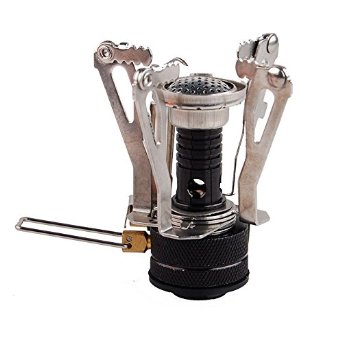 Ultralight Backpacking Canister Camp Stove with Piezo Ignition 3.9oz