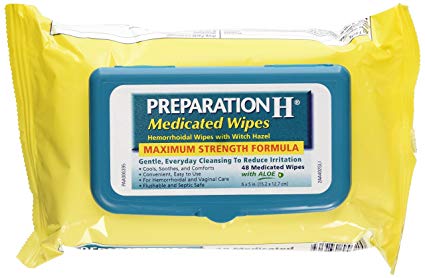 Preparation H Medicated Wipes 48 Ea (Pack Of 3)
