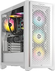 Corsair Vengeance i7500 Series Gaming PC - Liquid Cooled Intel Core i7 14700KF CPU - NVIDIA GeForce RTX 4070 Ti Super GPU - 32GB Vengeance RGB DDR5 Memory - 1TB M.2 SSD - White