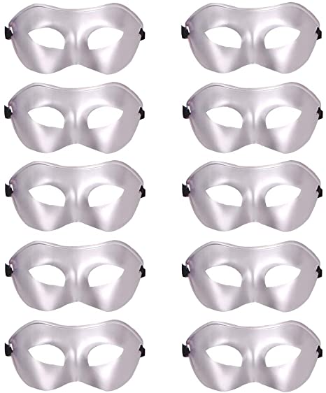 10 Pcs Unisex Retro Masquerade Mask Face Mask Venetian Mask for Fancy Dress Costume Halloween Party