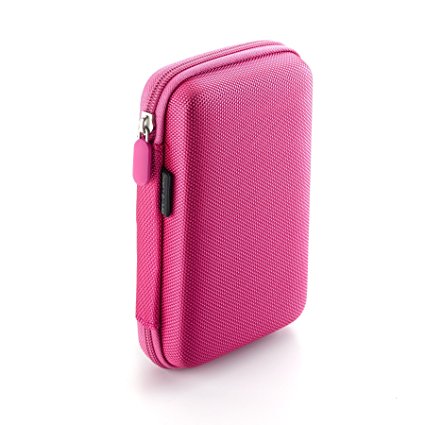 Drive Logic DL-64 Portable EVA Hard Drive Carrying Case Pouch, Pink