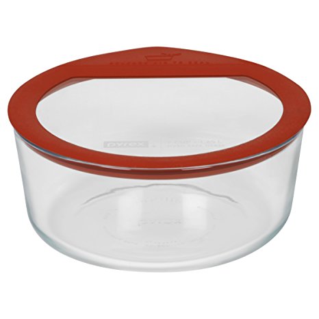 Pyrex Premium 7-Cup Round Glass Food Storage