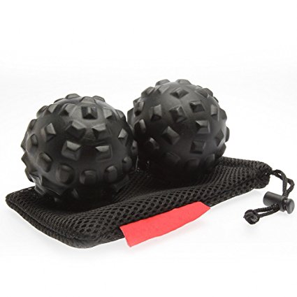 Ubbetter Deep Tissue Massage Ball Set of 2 for Foot Pain Relief - Treats Plantar Fasciitis, Trigger Point, Acupressure, Physical Therapy with Myofascial Release