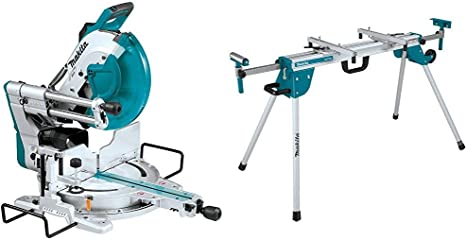 Makita LS1219L 12-Inch Dual-Bevel Sliding Compound Miter Saw with Laser & WST06 Compact Folding Miter Saw Stand