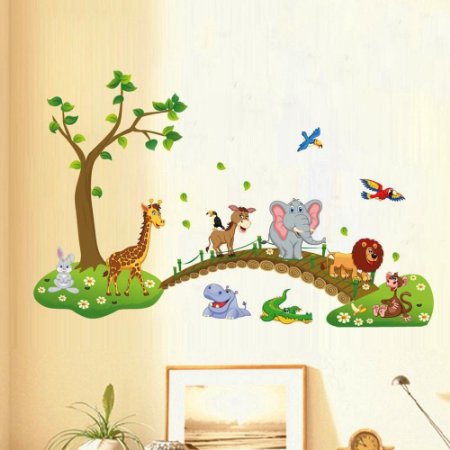 Giant Wall Decals for Kids Rooms, Nursery, Baby, Boys & Girls Bedroom - Peel & Stick, Large Removable Vinyl Wall Stickers. Premium, Eco-friendly, Bsci Approved. Bring Your Walls to Life! (Bridge)
