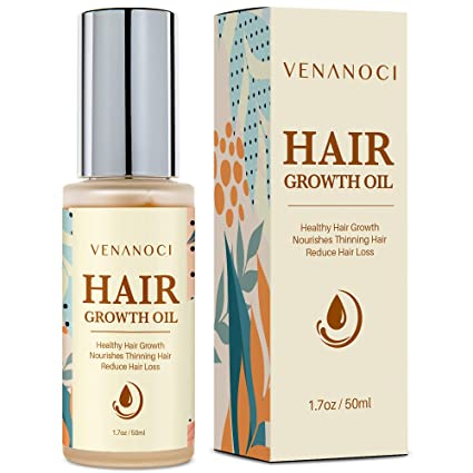 Venanoci Hair Growth Oil - Effective For Hair Growth, Hair Loss Liquid, Hair Growth Formula, Hair Care Serum, For Thicker & Healthier Hair, Reduces Hair Shedding & Thinning