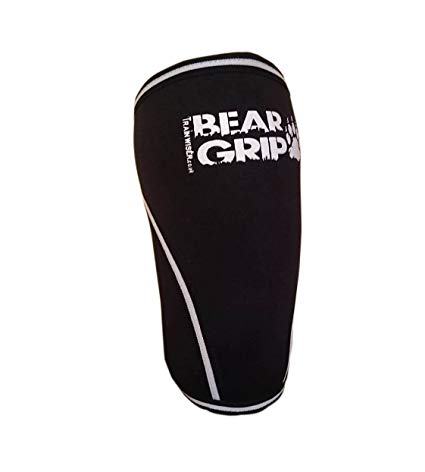 Bear Grip - Premium 7mm Compression & support knee Sleeves (Pair) For High Performing Athletes Keep Fit Without Damaging Your Knee (xS)