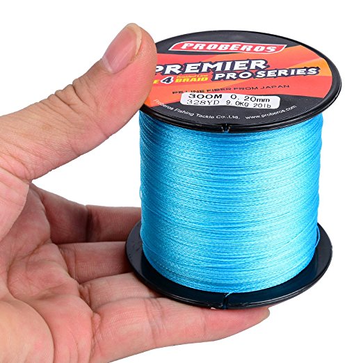 Baikalbass SuperPower Braided Fishing Line 4 Strands Stronger Multifilament PE Braid Wire for Saltwater 6LB-100LB 110yards 328yards 547yards Super Strong Superline