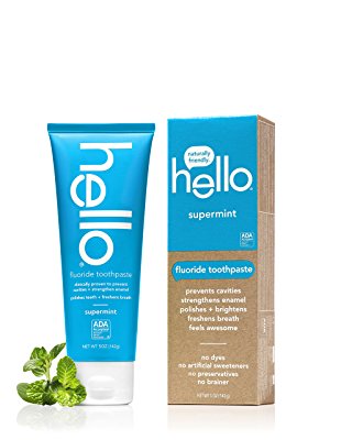 Hello Oral Care Fluoride Toothpaste, Supermint, 5 Ounce